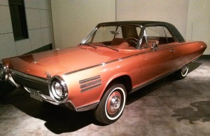 A 1963 turbine powered Chrysler; one of only 55 produced.