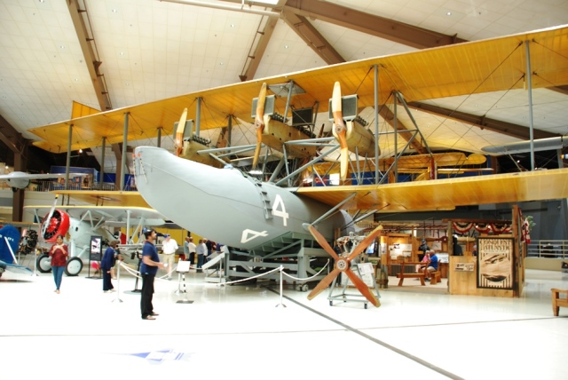 The Navy/Curtiss NC-4 Seaplane was the first aircraft to fly across the Atlantic. It made the flight in several legs